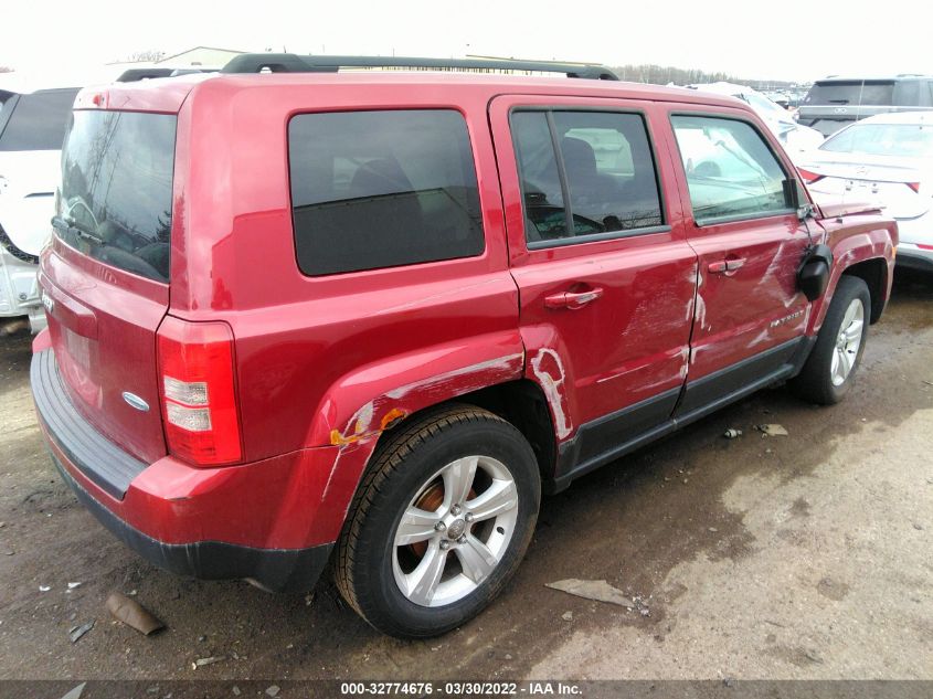 2014 JEEP PATRIOT LATITUDE 1C4NJPFAXED643127