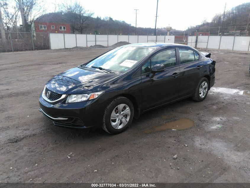 2013 HONDA CIVIC SDN LX 2HGFB2F57DH587707