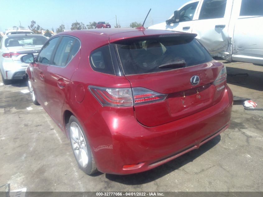 2013 LEXUS CT 200H HYBRID JTHKD5BH8D2133627
