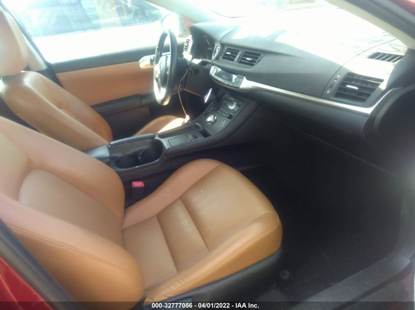 2013 LEXUS CT 200H HYBRID JTHKD5BH8D2133627