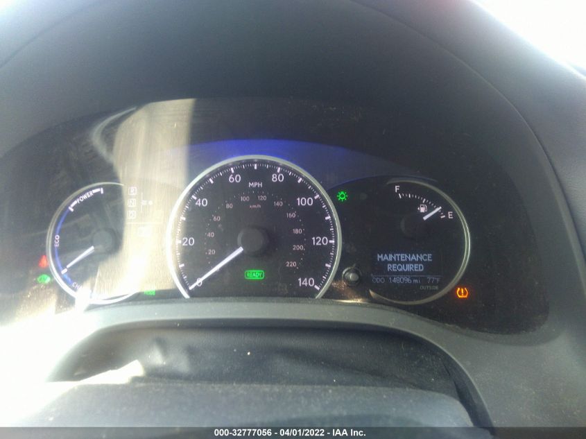 2013 LEXUS CT 200H HYBRID JTHKD5BH8D2133627