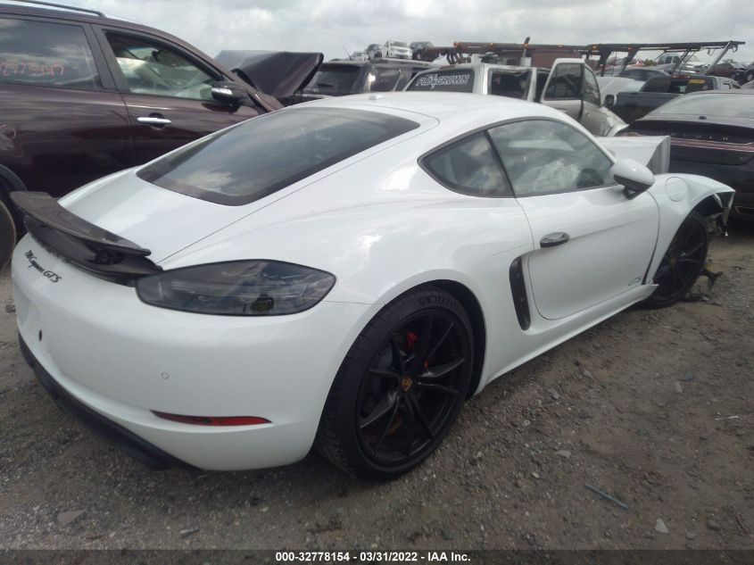 2018 PORSCHE 718 CAYMAN S/GTS WP0AB2A8XJS278392