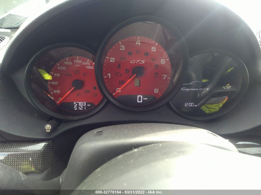 2018 PORSCHE 718 CAYMAN S/GTS WP0AB2A8XJS278392