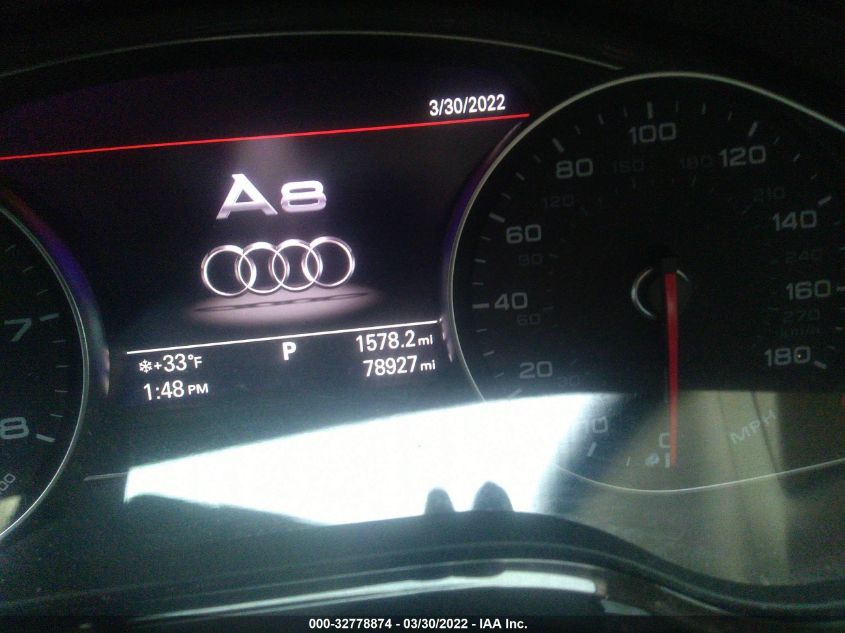 2015 AUDI A8 L 4.0T WAU32AFDXFN040683