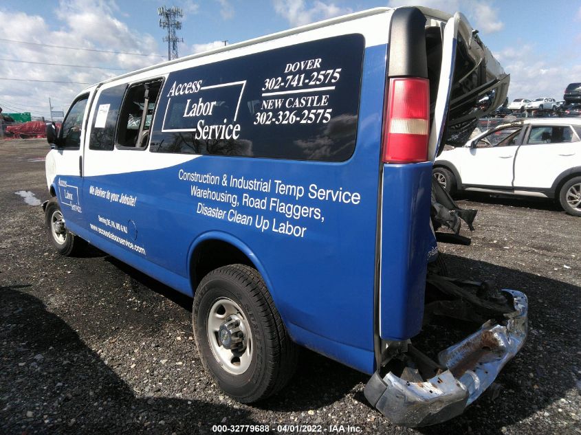 2013 CHEVROLET EXPRESS PASSENGER LT 1GAZG1FG7D1140729