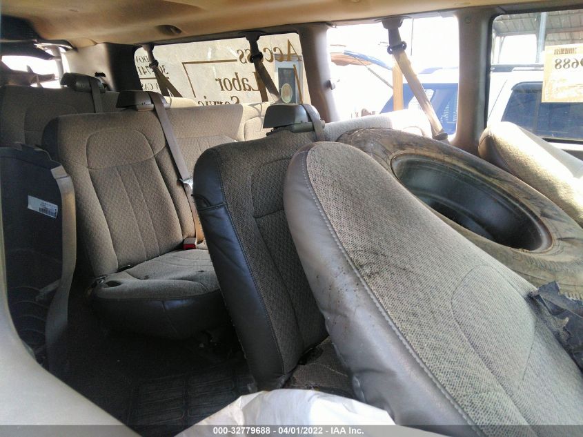 2013 CHEVROLET EXPRESS PASSENGER LT 1GAZG1FG7D1140729