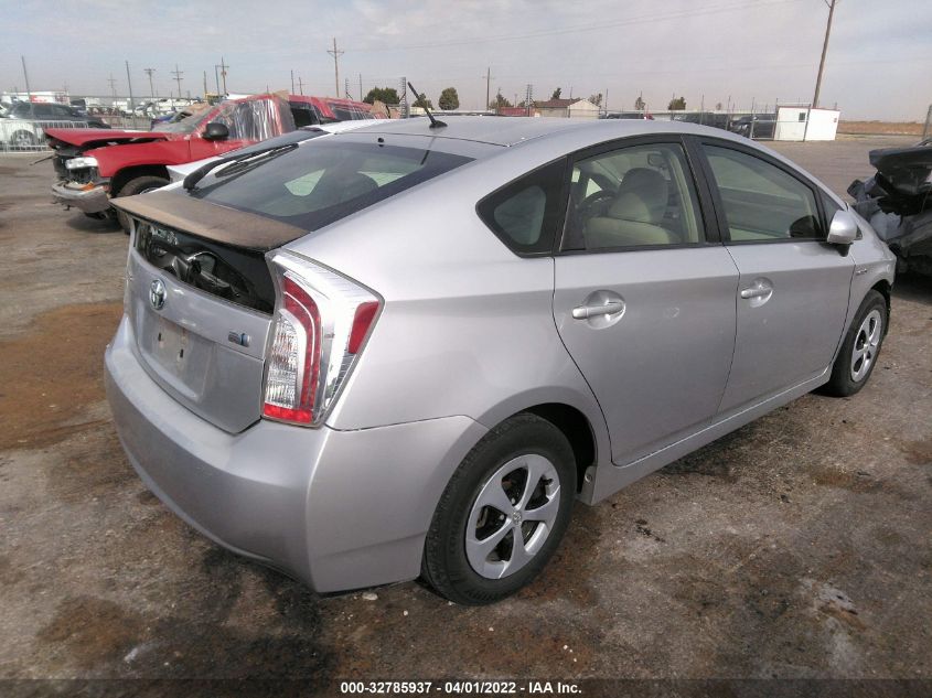 2014 TOYOTA PRIUS FOUR/FIVE/THREE/ONE/TWO JTDKN3DU3E0361013