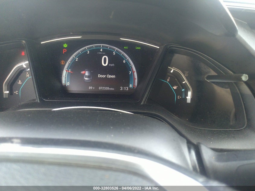 2019 HONDA CIVIC VIN: 2HGFC2F67KH544374