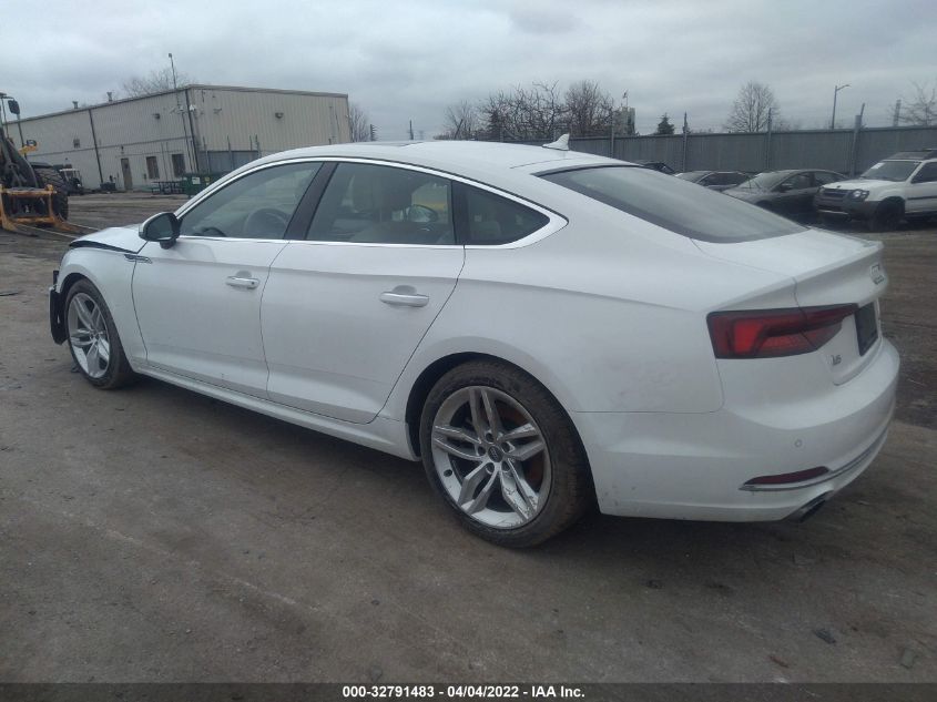 2019 AUDI A5 SPORTBACK PREMIUM PLUS WAUBNCF59KA077698