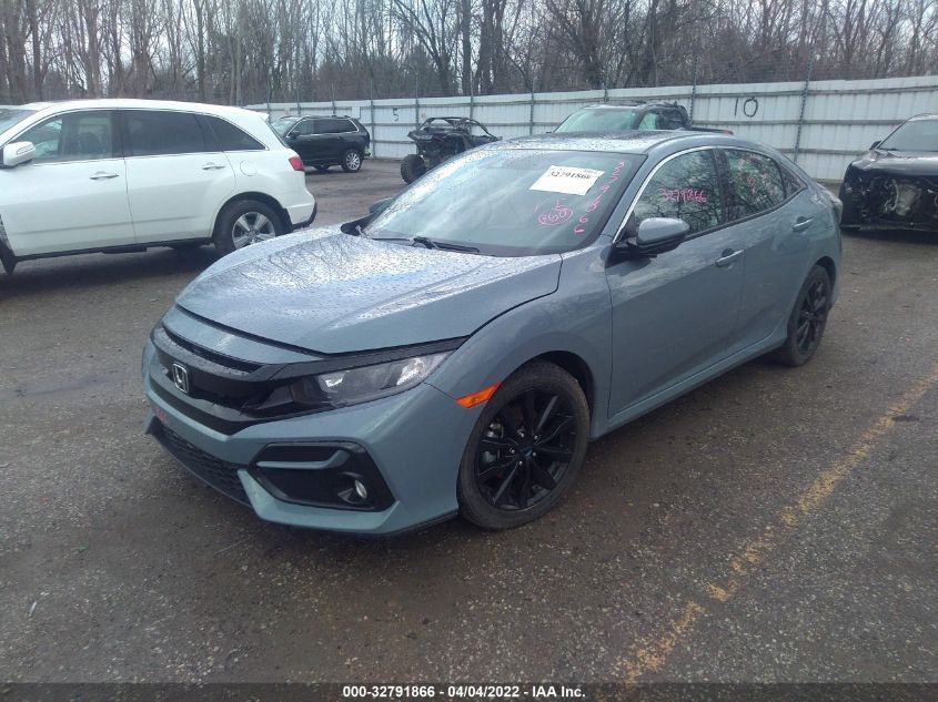 2021 HONDA CIVIC HATCHBACK EX SHHFK7H67MU221039