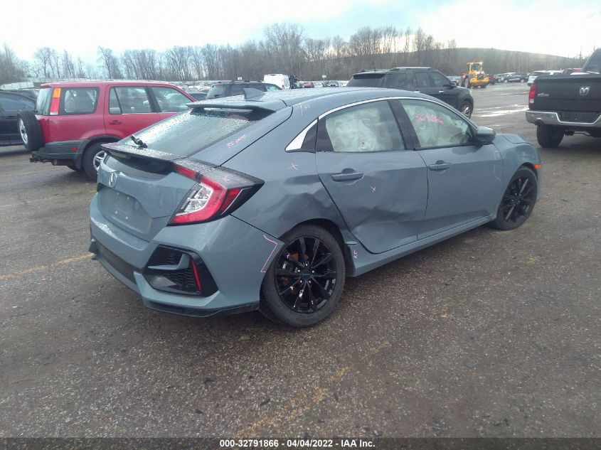 2021 HONDA CIVIC HATCHBACK EX SHHFK7H67MU221039