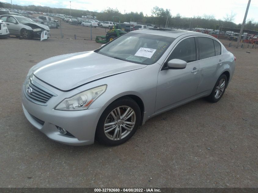 2013 INFINITI G37 SEDAN X JN1CV6AR2DM769616