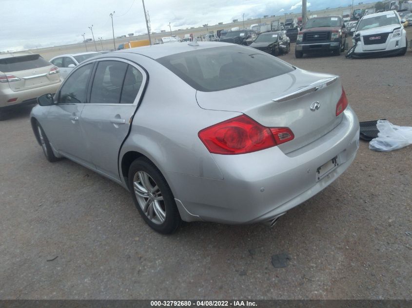 2013 INFINITI G37 SEDAN X JN1CV6AR2DM769616