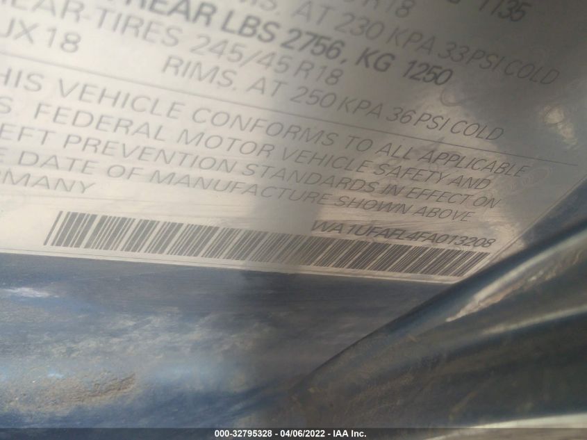 2015 AUDI ALLROAD PREMIUM PLUS WA1UFAFL4FA013208