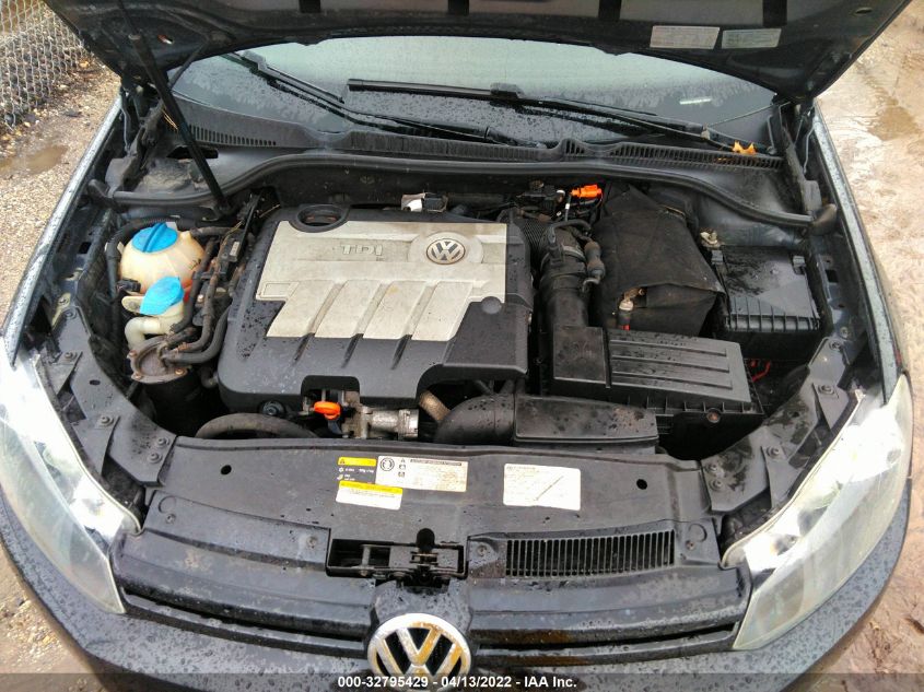 2013 VOLKSWAGEN GOLF TDI W/SUNROOF & NAV WVWDM7AJ2DW113425