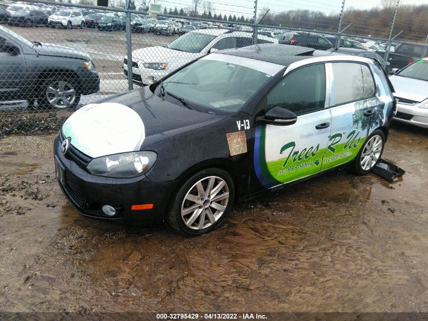 2013 VOLKSWAGEN GOLF TDI W/SUNROOF & NAV WVWDM7AJ2DW113425