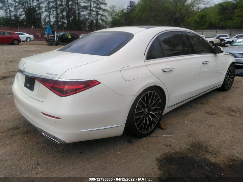 2022 MERCEDES-BENZ S-CLASS S 500 W1K6G6DB2NA070787