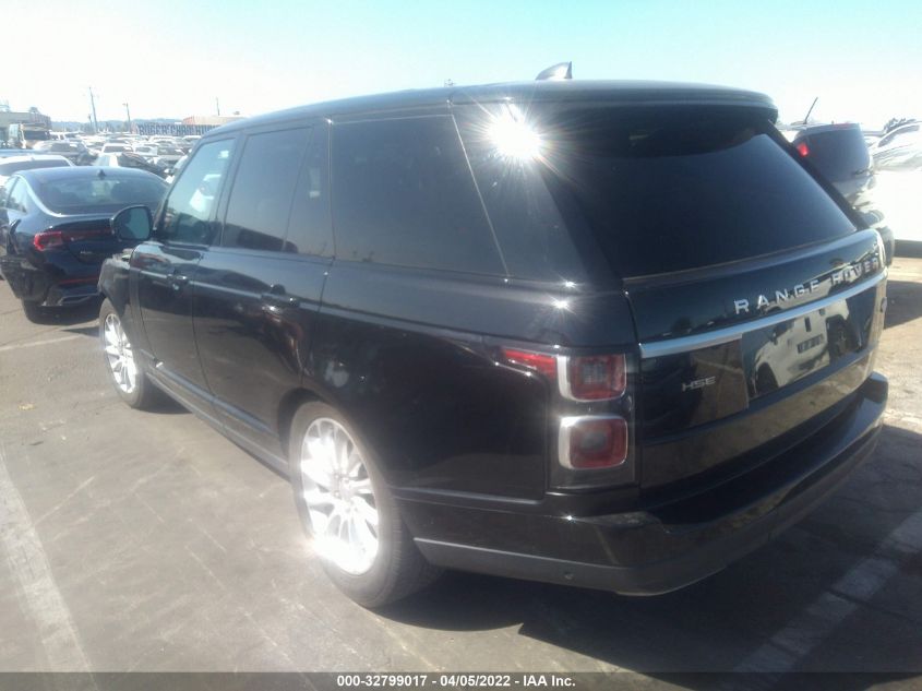 2019 LAND ROVER RANGE ROVER HSE SALGS2SV5KA560101