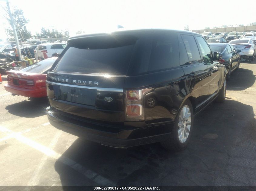2019 LAND ROVER RANGE ROVER HSE SALGS2SV5KA560101