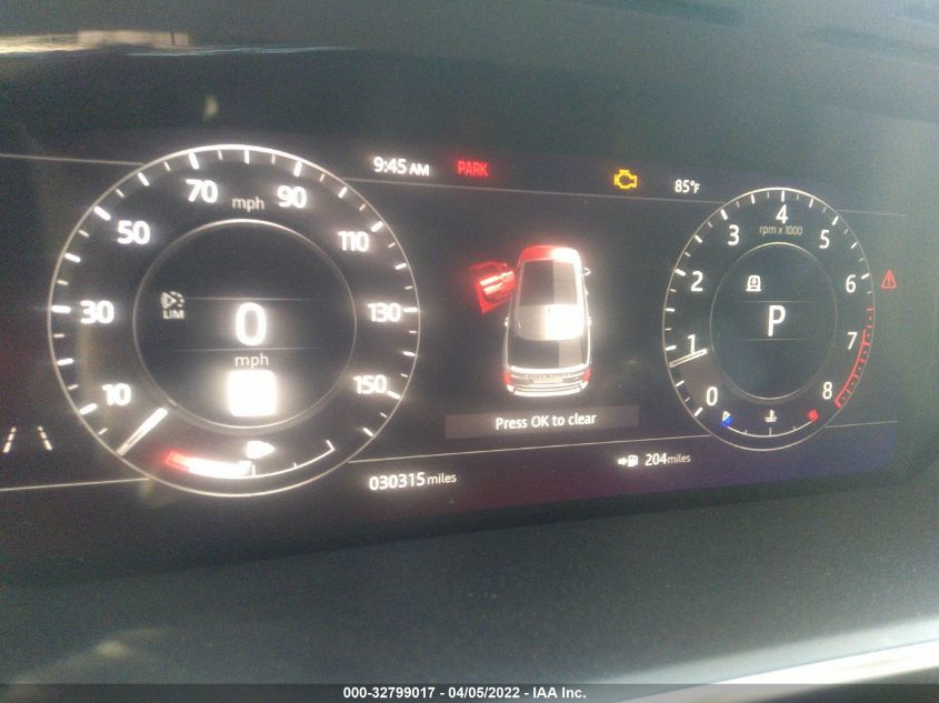 2019 LAND ROVER RANGE ROVER HSE SALGS2SV5KA560101