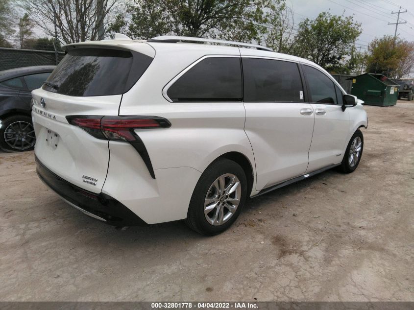 2021 TOYOTA SIENNA LIMITED/PLATINUM 5TDZSKFC8MS033250