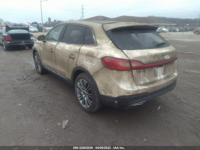 2016 LINCOLN MKX RESERVE 2LMTJ8LR6GBL58635