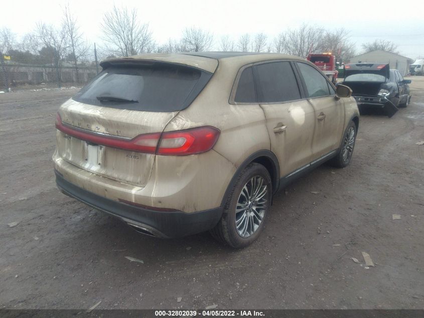 2016 LINCOLN MKX RESERVE 2LMTJ8LR6GBL58635