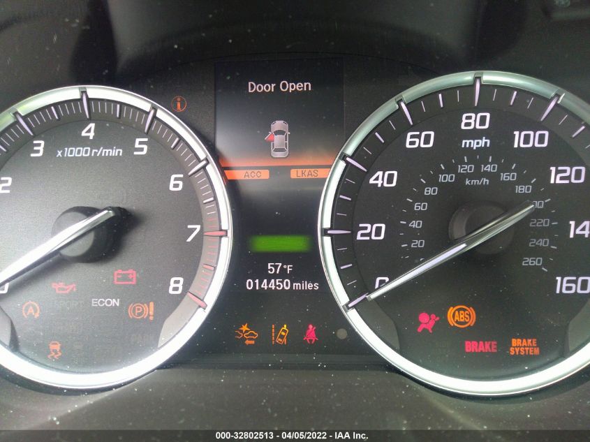 2020 ACURA TLX W/TECHNOLOGY PKG 19UUB3F4XLA003205