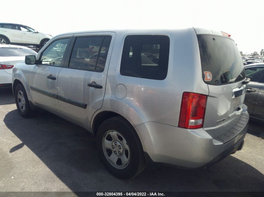 2015 HONDA PILOT LX 5FNYF3H27FB015131