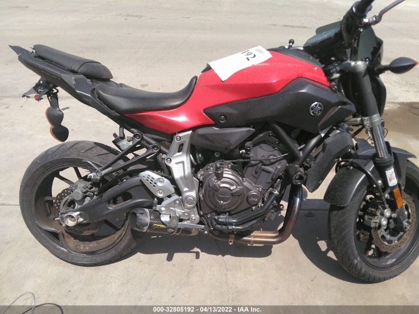 2015 YAMAHA FZ07 JYARM06E8FA002818