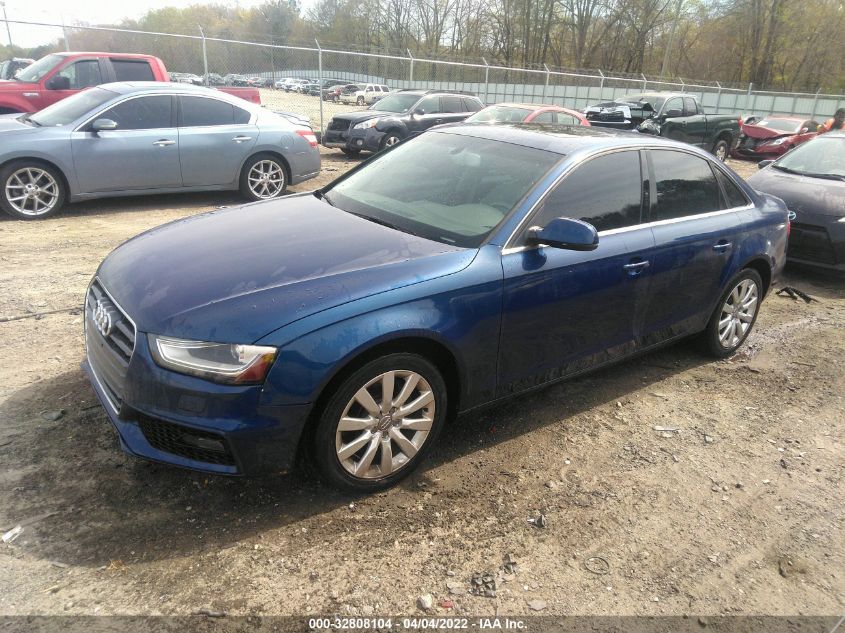 2013 AUDI A4 PREMIUM WAUAFAFLXDN038805