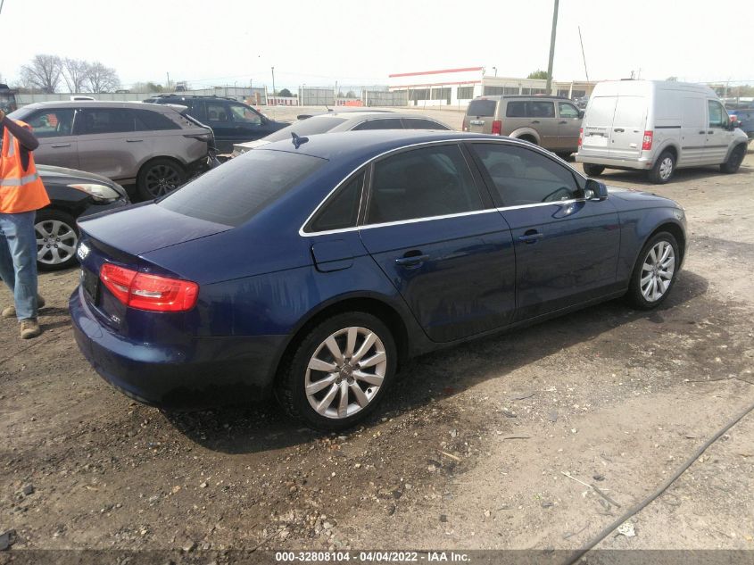 2013 AUDI A4 PREMIUM WAUAFAFLXDN038805