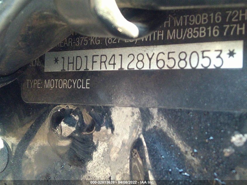 2008 HARLEY-DAVIDSON FLHRC 1HD1FR4128Y658053