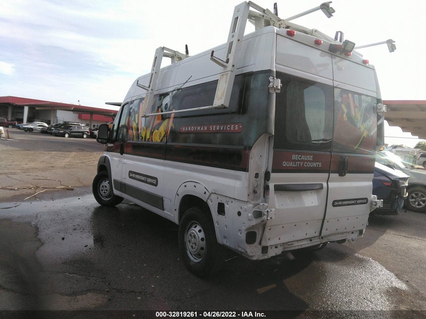 2014 RAM PROMASTER 2500 HIGH ROOF VIN: 3C6TRVCG9EE107689