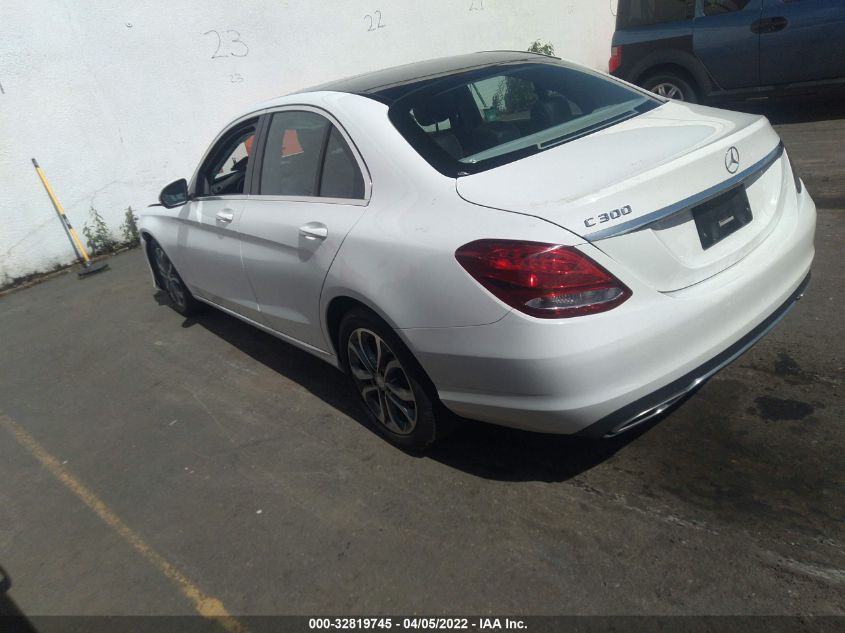 2016 MERCEDES-BENZ C-CLASS C 300 55SWF4JB9GU111155