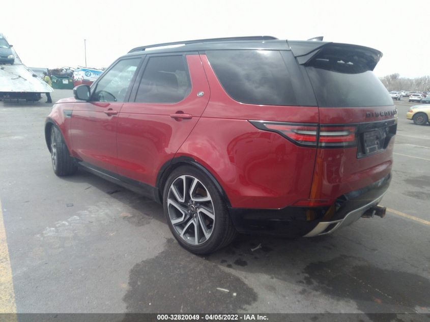2017 LAND ROVER DISCOVERY HSE LUXURY SALRHBBV4HA046000