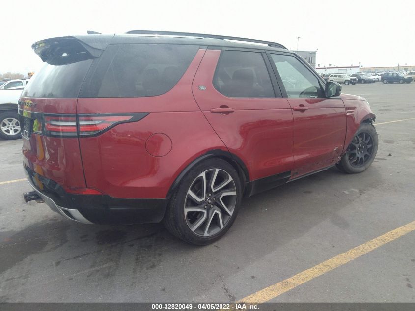 2017 LAND ROVER DISCOVERY HSE LUXURY SALRHBBV4HA046000