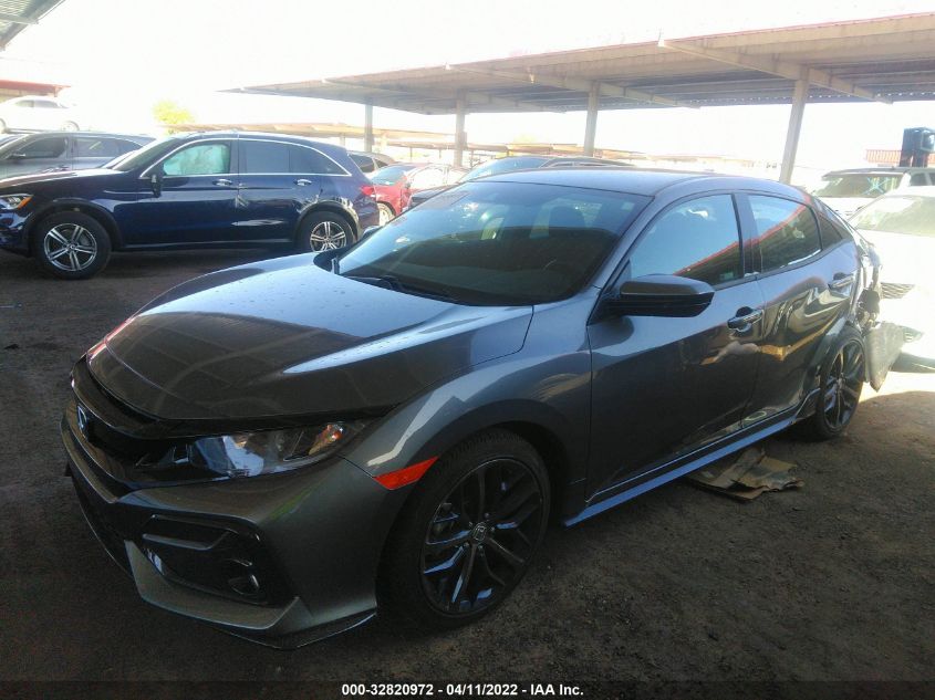 2021 HONDA CIVIC HATCHBACK SPORT SHHFK7G44MU223217