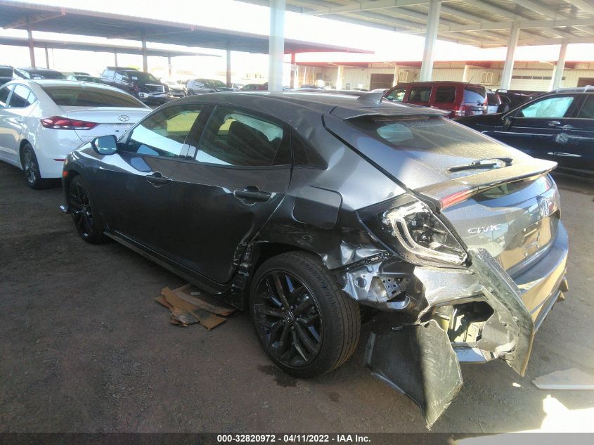 2021 HONDA CIVIC HATCHBACK SPORT SHHFK7G44MU223217