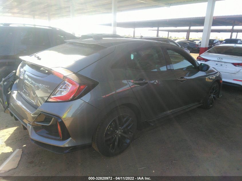 2021 HONDA CIVIC HATCHBACK SPORT SHHFK7G44MU223217