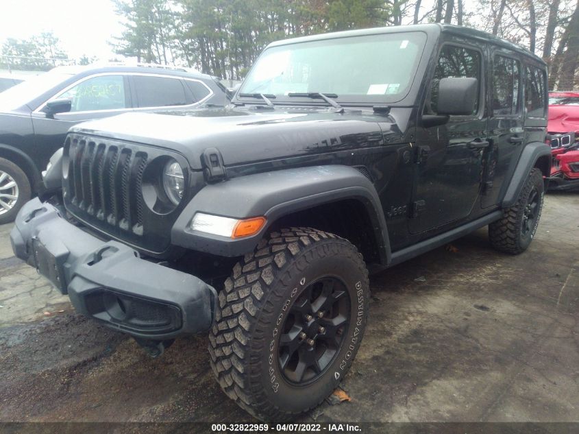 2020 JEEP WRANGLER UNLIMITED WILLYS 1C4HJXDG5LW308928