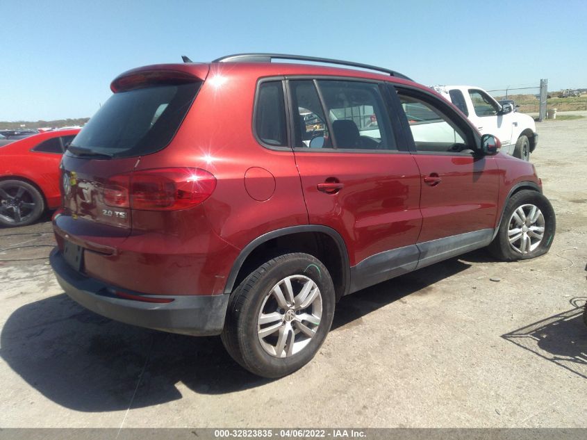 2015 VOLKSWAGEN TIGUAN S WVGAV7AX3FW015409