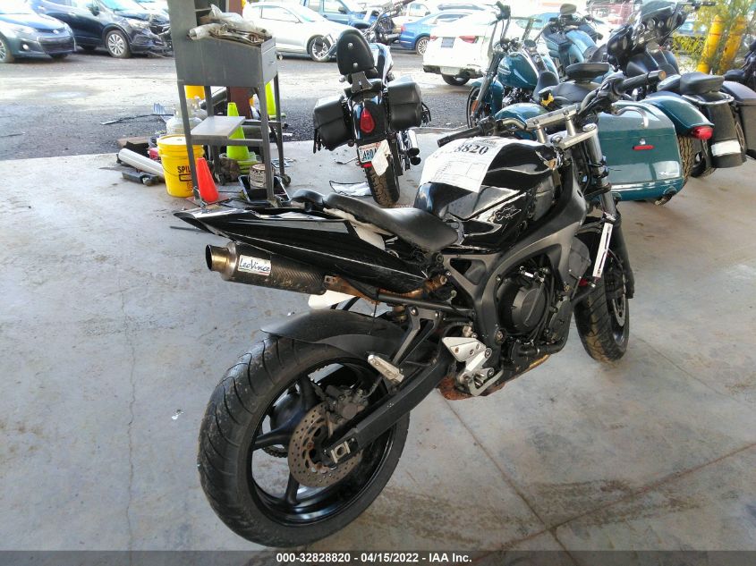 2007 YAMAHA FZ6 SHG JYARJ13EX7A003084