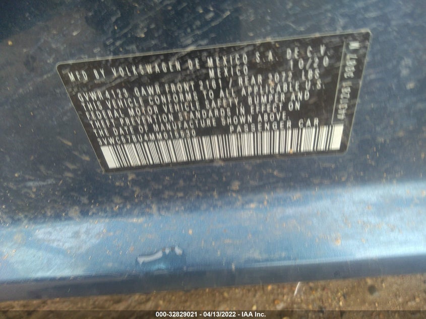 VIN 3VWC57BU4MM015530 2021 VOLKSWAGEN JETTA S/SE/R-LINE