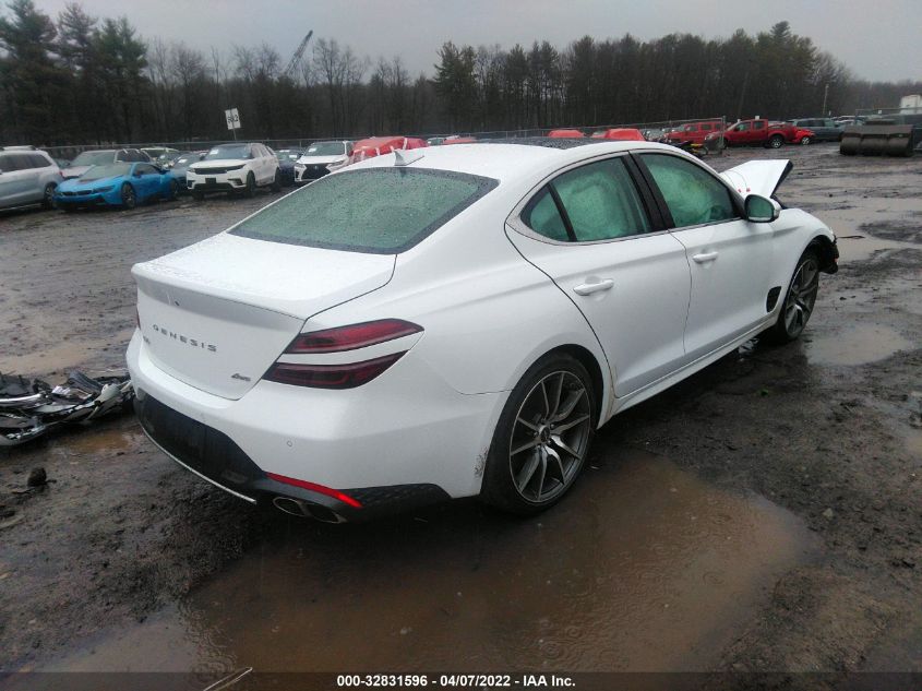 2022 GENESIS G70 2.0T KMTG34TA0NU086624