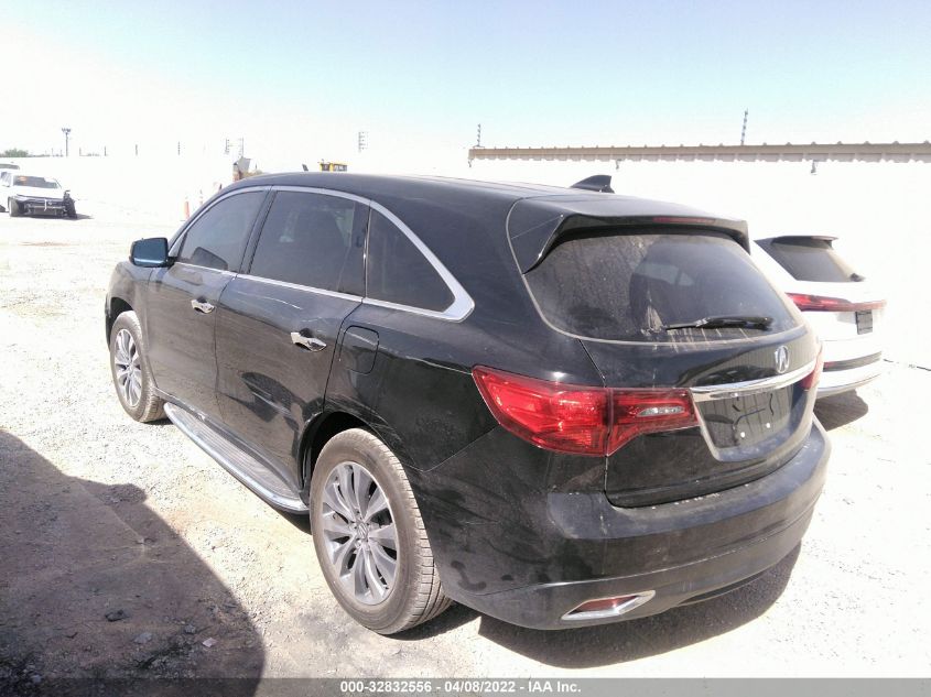 2014 ACURA MDX TECHNOLOGY 5FRYD3H62EB019612