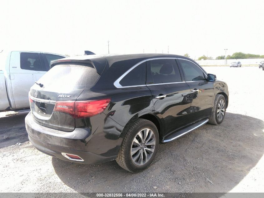 2014 ACURA MDX TECHNOLOGY 5FRYD3H62EB019612