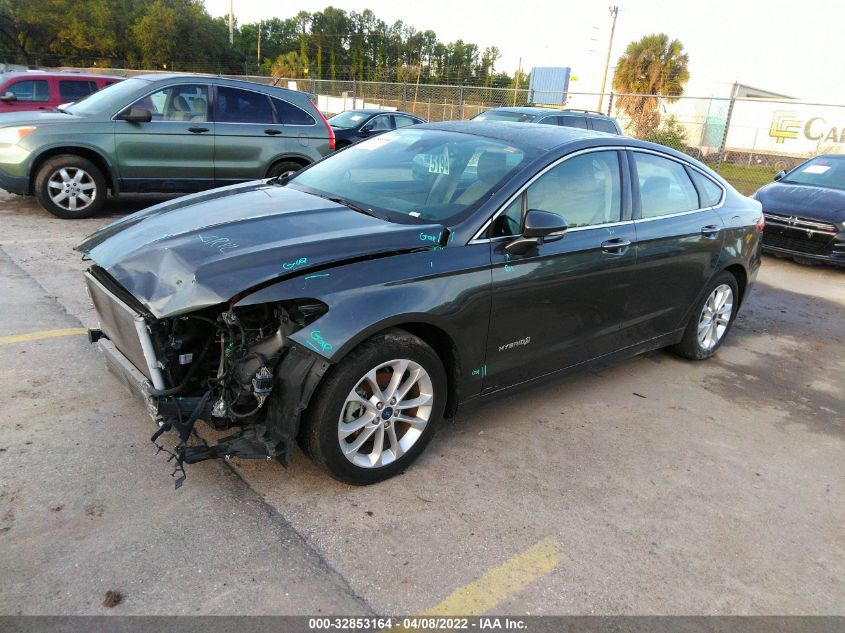 2019 FORD FUSION HYBRID SEL 3FA6P0MU4KR121447