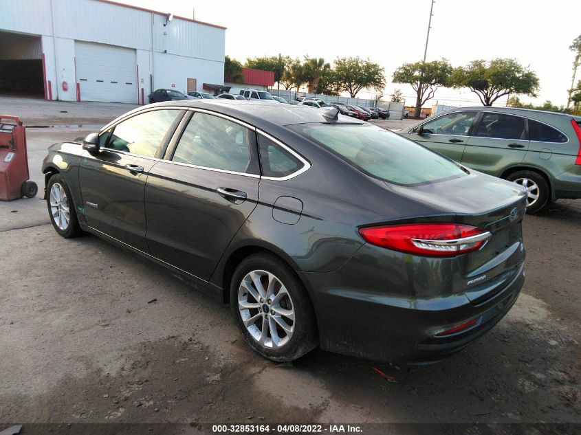 2019 FORD FUSION HYBRID SEL 3FA6P0MU4KR121447