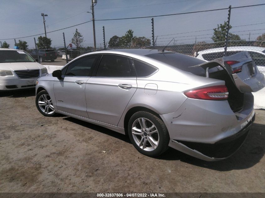 2018 FORD FUSION HYBRID S 3FA6P0UU5JR253549